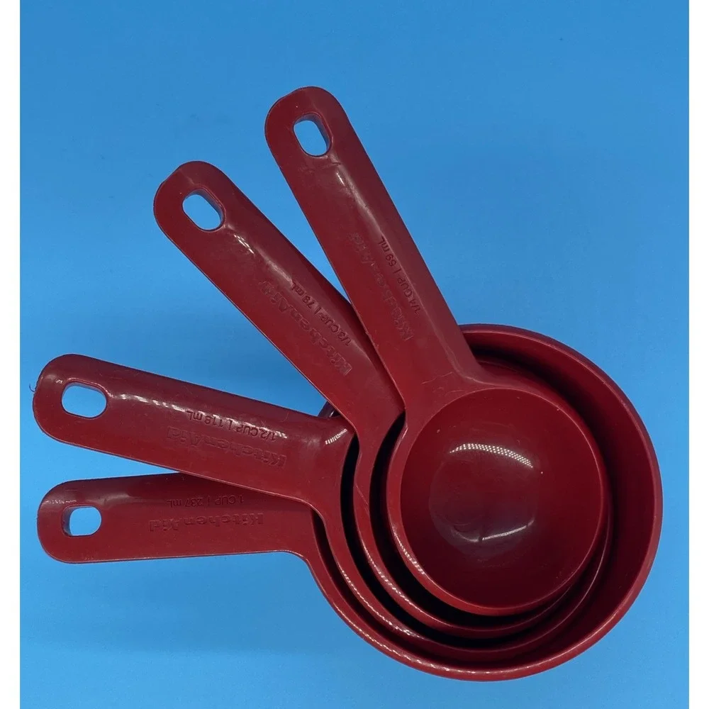 KitchenAid Plastic Measuring Cups & Spoons Set of 9